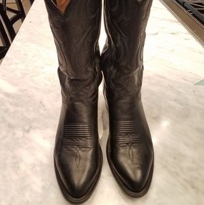 Black Womens size 10 Mens 8D CZ820 Tony Lama Boots